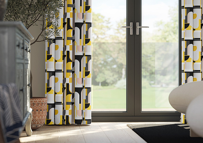 Archways, Yellow - Made to Measure Curtains - Image 5